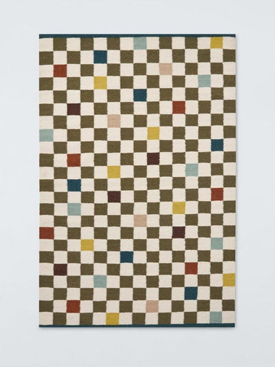 John Lewis & Partners Checkerboard wool rich rug at Collagerie