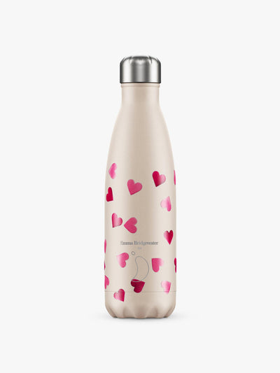 Chilly's Pink hearts insulated leak-proof drinks bottle at Collagerie