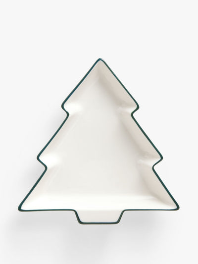 John Lewis Christmas tree fine china dish at Collagerie