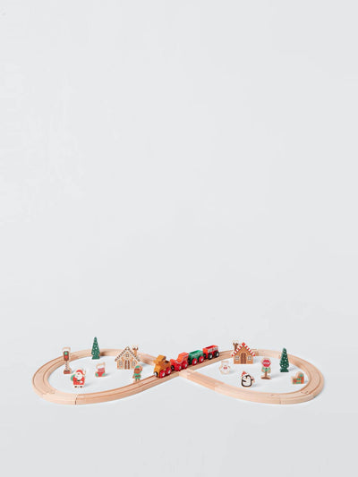 John Lewis & Partners Christmas wooden train set at Collagerie