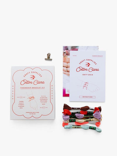 Cotton Clara Friendship bracelets craft kit at Collagerie