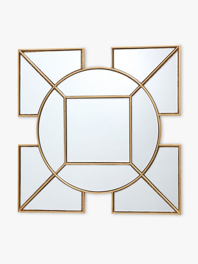 Där Geometric glass wall mirror at Collagerie