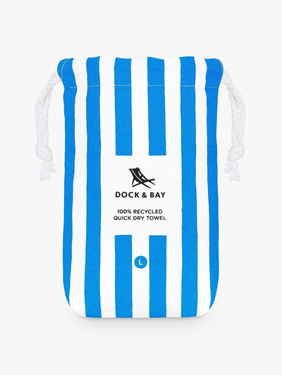 Dock & Bay Cabana stripe quick dry beach towel at Collagerie