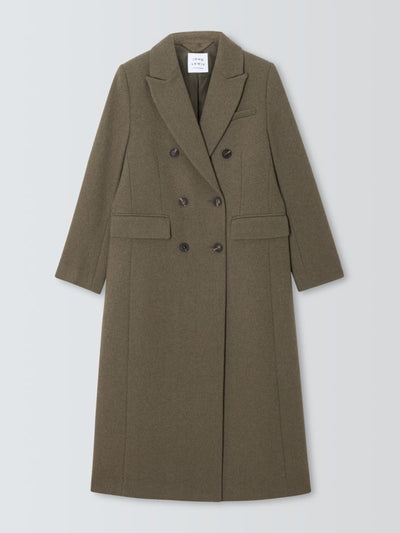 John Lewis & Partners Double breasted wool melange coat at Collagerie