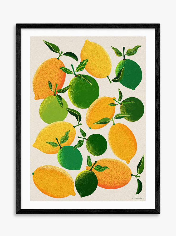 ‘Lemons And Limes’ framed print