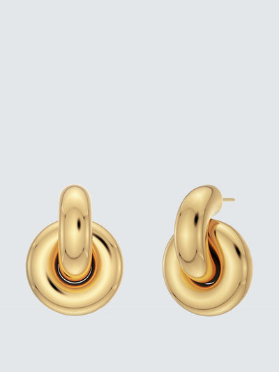 Edblad Redondo polished double hoop earrings at Collagerie