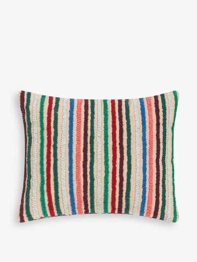 John Lewis & Partners Fiesta stripe cushion at Collagerie