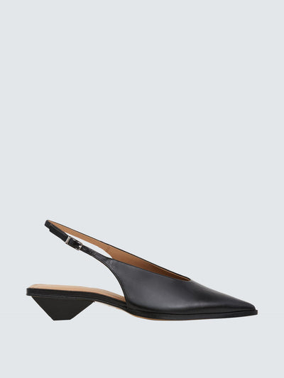 John Lewis & Partners Avalon slingback leather court shoes at Collagerie