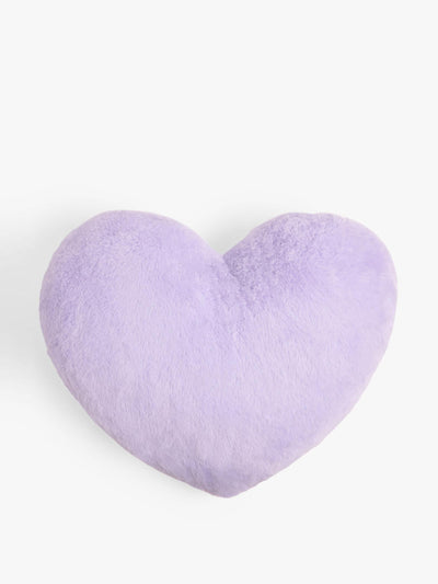 John Lewis & Partners Kids' faux fur heart cushion at Collagerie