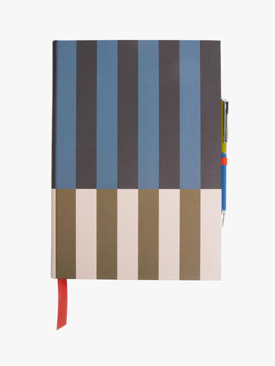 Gardner Stripe Notebook & Pen at Collagerie