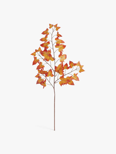 John Lewis Glitter autumn leaf spray at Collagerie