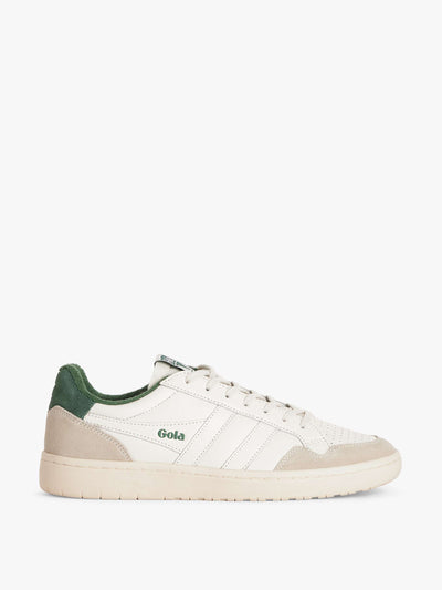 Gola White and green leather Eagle trainers at Collagerie