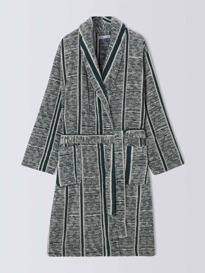 John Lewis X Collagerie Ikat robe, leaf green at Collagerie