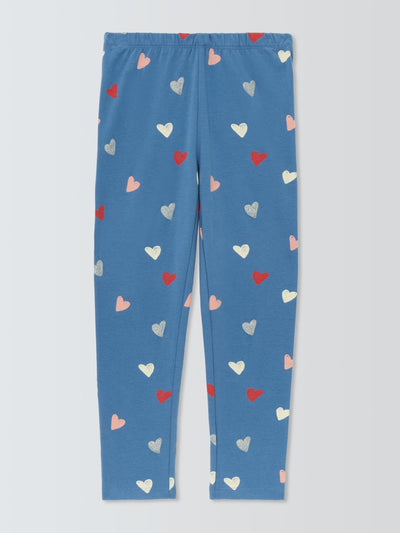 John Lewis & Partners Kids' heart print leggings at Collagerie