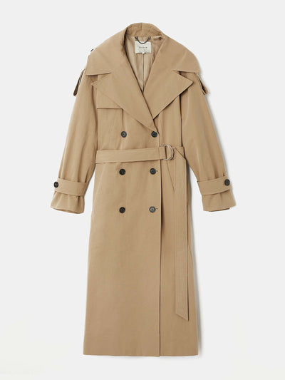 Jigsaw Oversized cotton trench coat at Collagerie