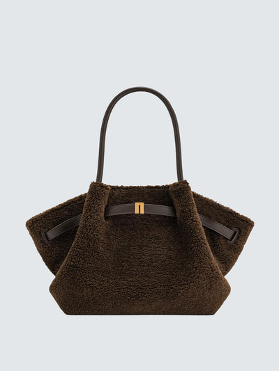 JW Pei Hana medium faux fur tote bag at Collagerie