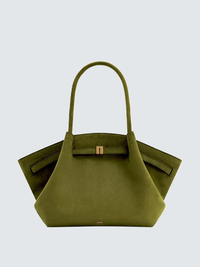 JW PEI Hana medium faux suede tote bag at Collagerie