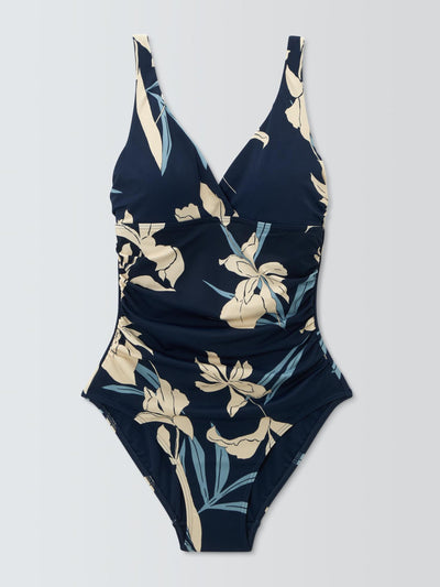 John Lewis & Partners Kia floral ruched swimsuit at Collagerie