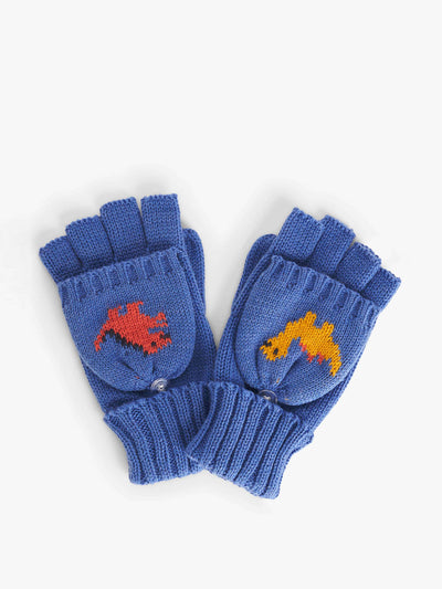 John Lewis & Partners Kids' dinosaur flip top gloves at Collagerie
