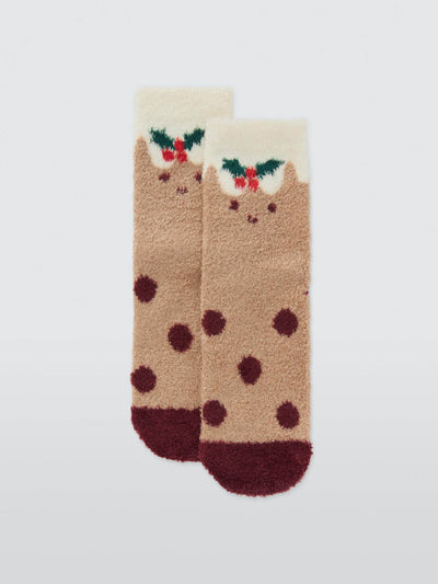 Laneige Kids' fluffy Christmas pudding slipper socks at Collagerie
