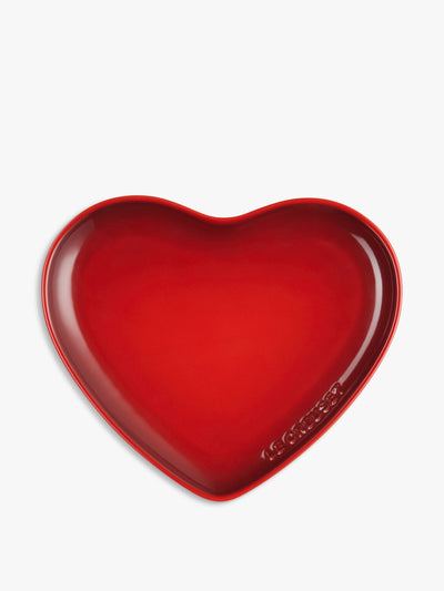 Le Creuset Stoneware heart platter at Collagerie