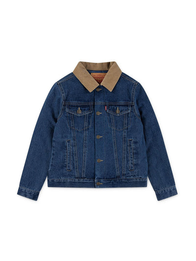 Levi's Kids' trucker quilt lined denim jacket at Collagerie