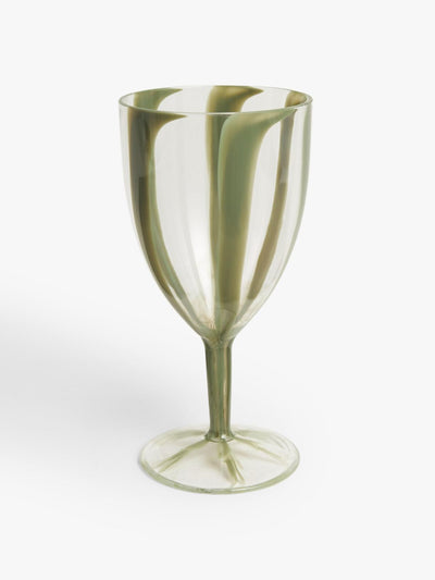 John Lewis & Partners Lisbon stripe plastic picnic wine glass at Collagerie