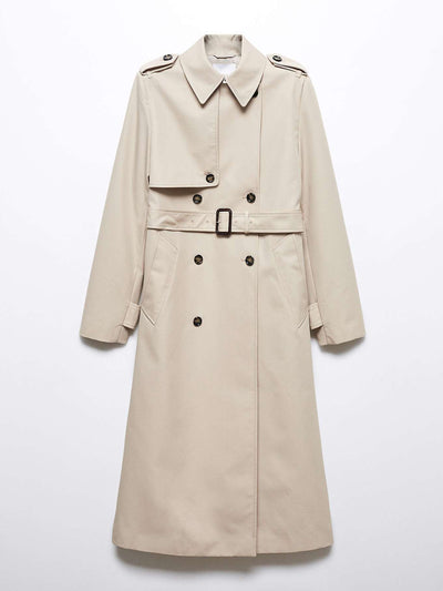 Mango Waterproof double breasted trench coat at Collagerie