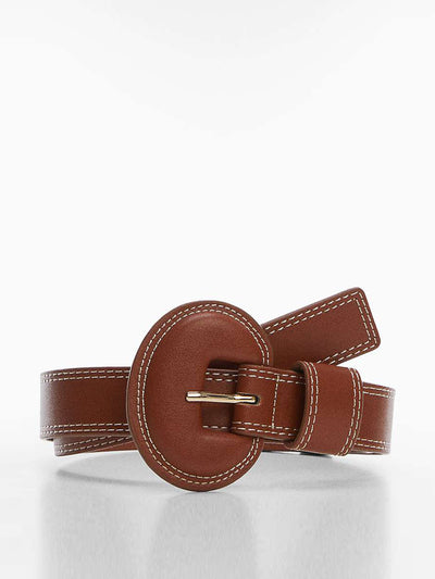 Mango Faux leather belt at Collagerie