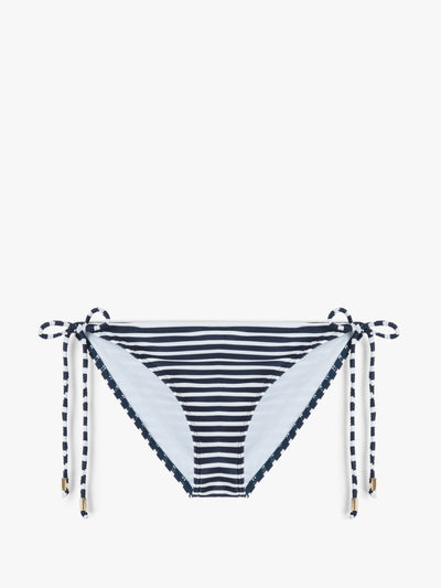 John Lewis & Partners Nirvana stripe tie side string bikini brief at Collagerie