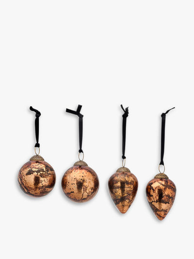 Nkuku Jalshara baubles (set of 4) at Collagerie