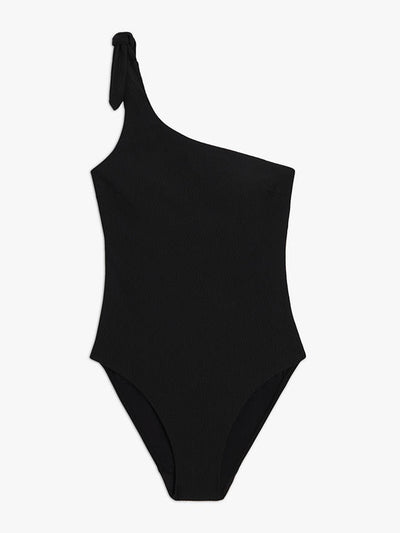 John Lewis Black one-shoulder swimsuit at Collagerie