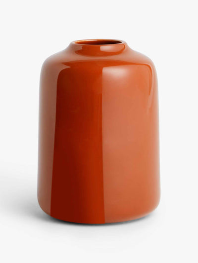 John Lewis Orange gloss vase at Collagerie