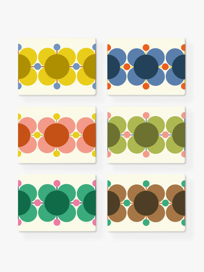 Orla Kiely Atomic flower cork-backed placemats (set of 6) at Collagerie