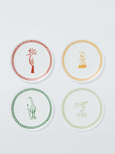 John Lewis & Partners Palm house plastic picnic side plates (set of 4) at Collagerie