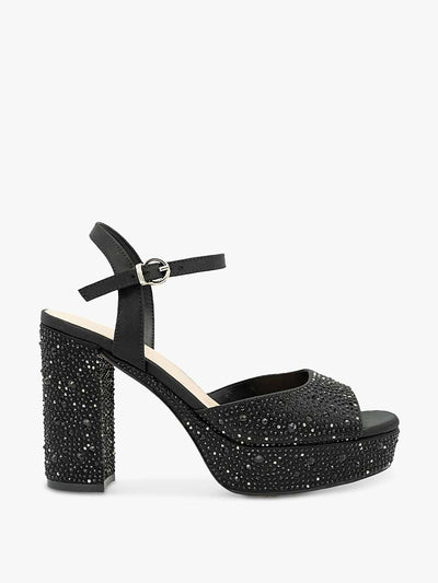 Paradox London Laney diamante embellished heeled sandals at Collagerie