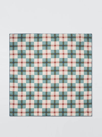 John Lewis & Partners Patchwork check quilted bedspread at Collagerie