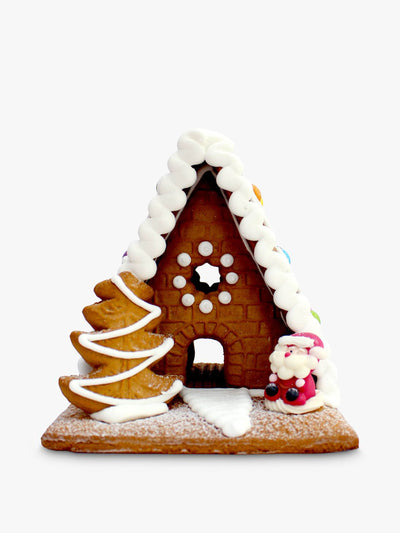 Pertzborn Decorated gingerbread house at Collagerie