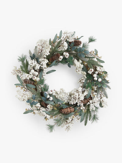 John Lewis Pine and mistletoe wreath at Collagerie