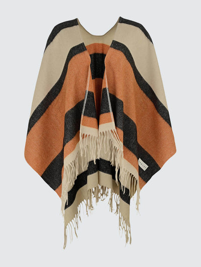 Radley Reversible striped poncho at Collagerie