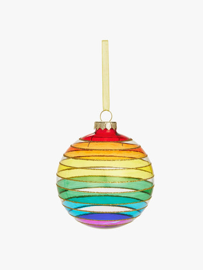 John Lewis & Partners Rainbow time capsule rainbow stripe bauble at Collagerie