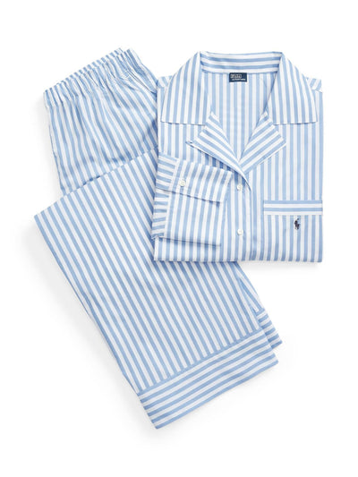 Ralph Lauren Polo Ralph Lauren shirting stripes long pyjama set at Collagerie