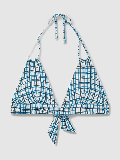 Reiss Daniella check triangle bikini top at Collagerie