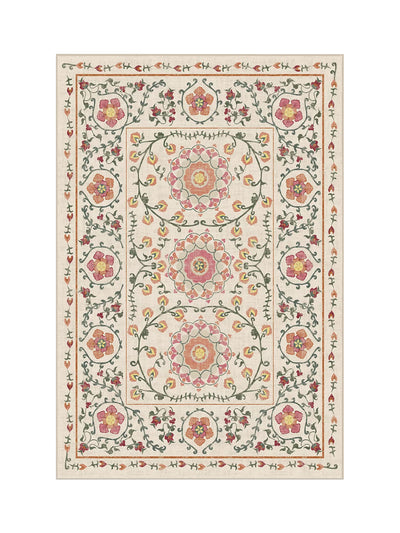 Ruggable Suzani rug in Coral at Collagerie