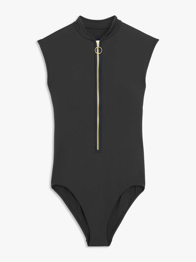 Seafolly Zip front one piece swimsuit at Collagerie