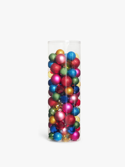 John Lewis & Partners Rainbow time capsule shatterproof baubles at Collagerie