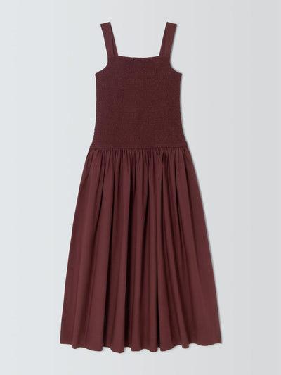 John Lewis & Partners Shirred bodice maxi dress at Collagerie