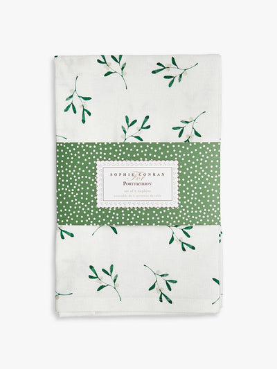 Sophie Conran Portmeirion mistletoe cotton napkins (set of 2) at Collagerie