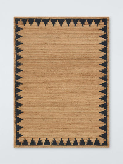 John Lewis & Partners Stepped chevron pure jute rug at Collagerie