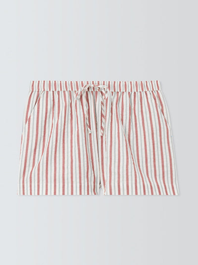 John Lewis & Partners Stripe seersucker cotton pyjama shorts at Collagerie